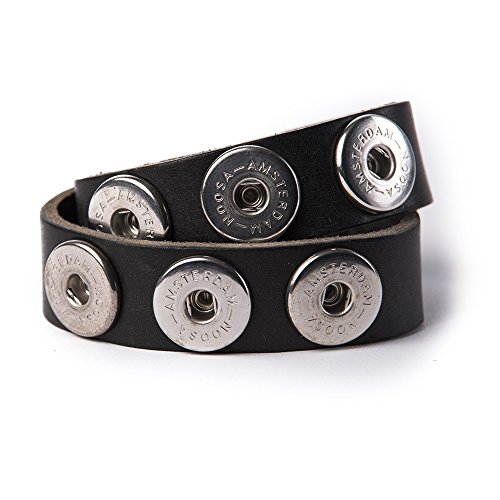 Preisvergleich Produktbild Noosa Armband Wrap Bracelet Double Skinny antique black, Grösse:S