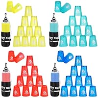 yeesport port Stacking Cups, Speed Training Game for Challenge Competition, Plastic Stacking Cups