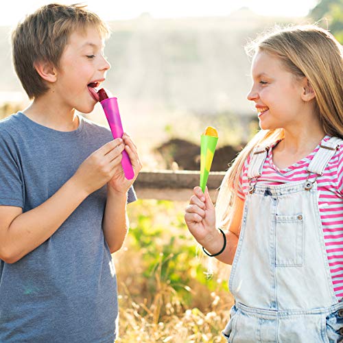 iNeibo Kitchen Silicone Popsicle Molds/ice Pop Mold - Food Grade - Make Healthy Food for Your Kids (6 Color) - Thumbnail 4