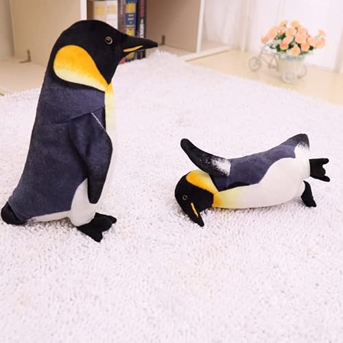 Miniatura 4 de YUZHINUO Juguete de peluche gigante de pingüino gordo y lindo, muñeco de pingüinos de animales para la familia, peluche mullido para regalo infantil