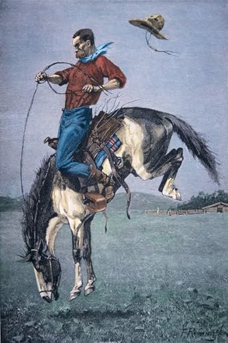 Bronco Frederic Remington Peinture Poster Affiche Décorative Maison