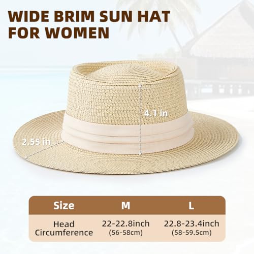 Sombrero de playa de paja para mujer verano talla M miniatura 3