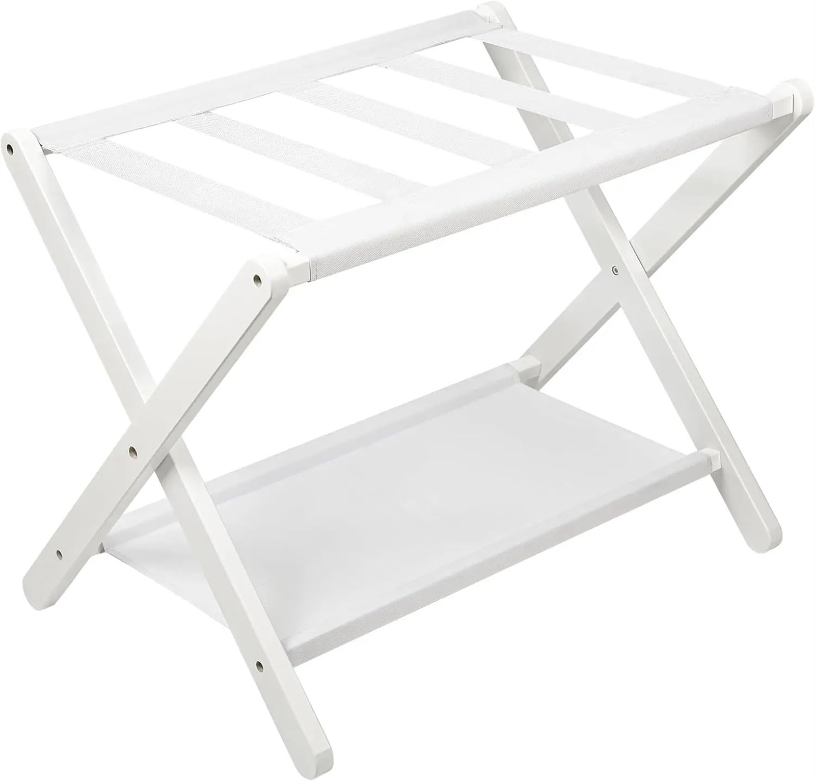 MSHGSKU Luggage Rack Luggage Rack, Folding Suitcase Stand With Storage Shelf, Luggage Stand For Guest Room,Bedroon And Hotel For Home,Travel