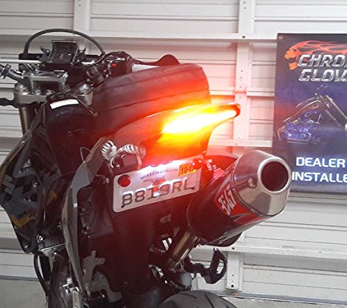 Suzuki Dr-Z400 Integrated Led Double Light Bar Fender Eliminator With Tucked Tag Mount - Smoked Lens #TOP2