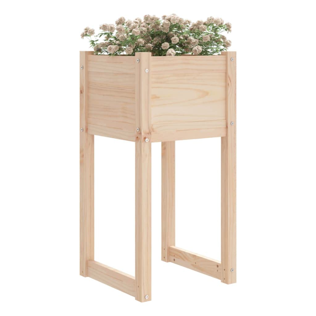 Pflanzkübel 2 Stück 40x40x81 cm Massives Kiefernholz Blumenkasten für Garten Balkon Terrasse mit Abflussloch und Bewässerung, Outdoor Indoor Pflanzgefäß, Hochbeet Balkonkasten Deko