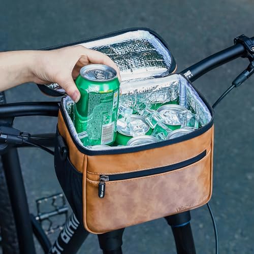 Baigio BA19763 Bike Handlebar Bag With Touchscreen - Waterproof Bicycle Front Basket Cycling Accessory Storage Pack Small Shoulder Bag Insulated Lunch Bag With Removable Shoulder Strap thumb #8