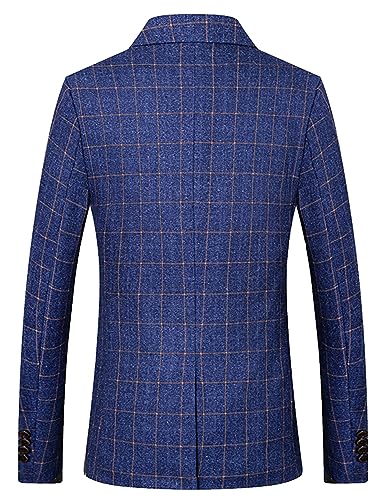 Veste à col en V homme Ulnomio blazer à carreaux idéal pour vos sorties de week-end