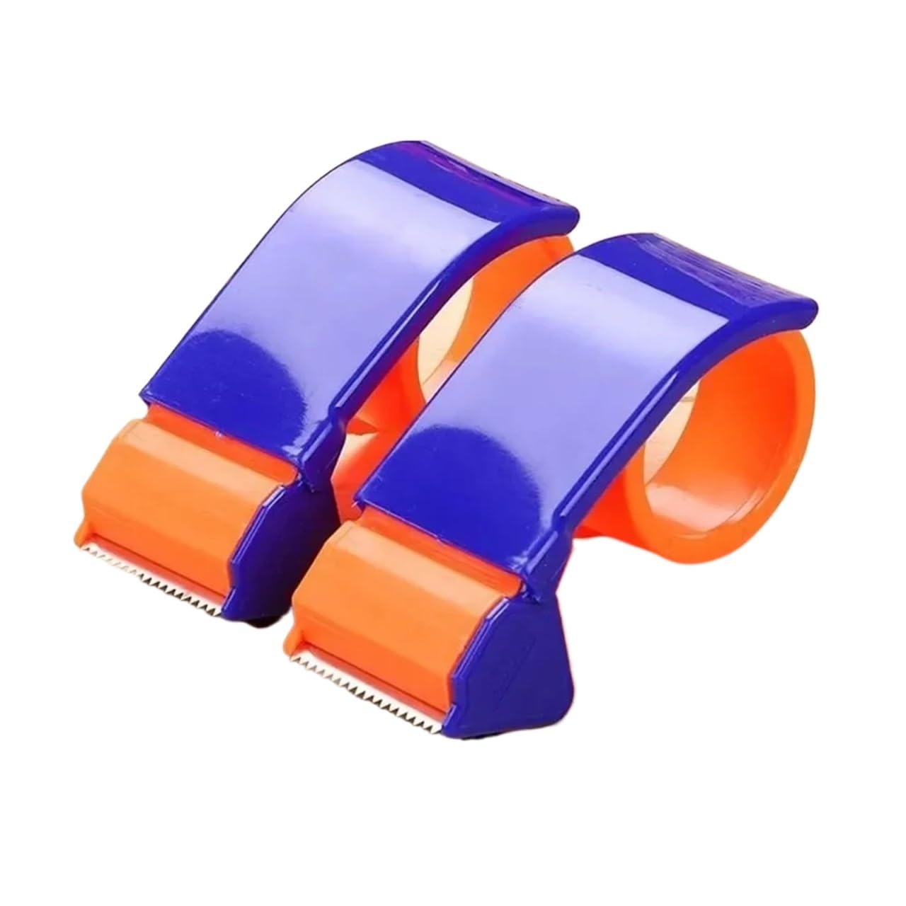 asdchZen Tape Dispenser Plastic Sealing Packer Packaging Parcel 48Mm Width Roller Cutter Holder Manual Packing Machine Easy Even Cutting (48Mm 2Pcs)