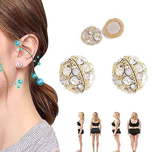 Boucles doreilles magnétiques, goujon aimantant amincissant, boucles doreilles magnétiques pour stimuler les soins de santé, perte de poids boucles doreilles magnétiques, boucle doreille magnétiqu Cover