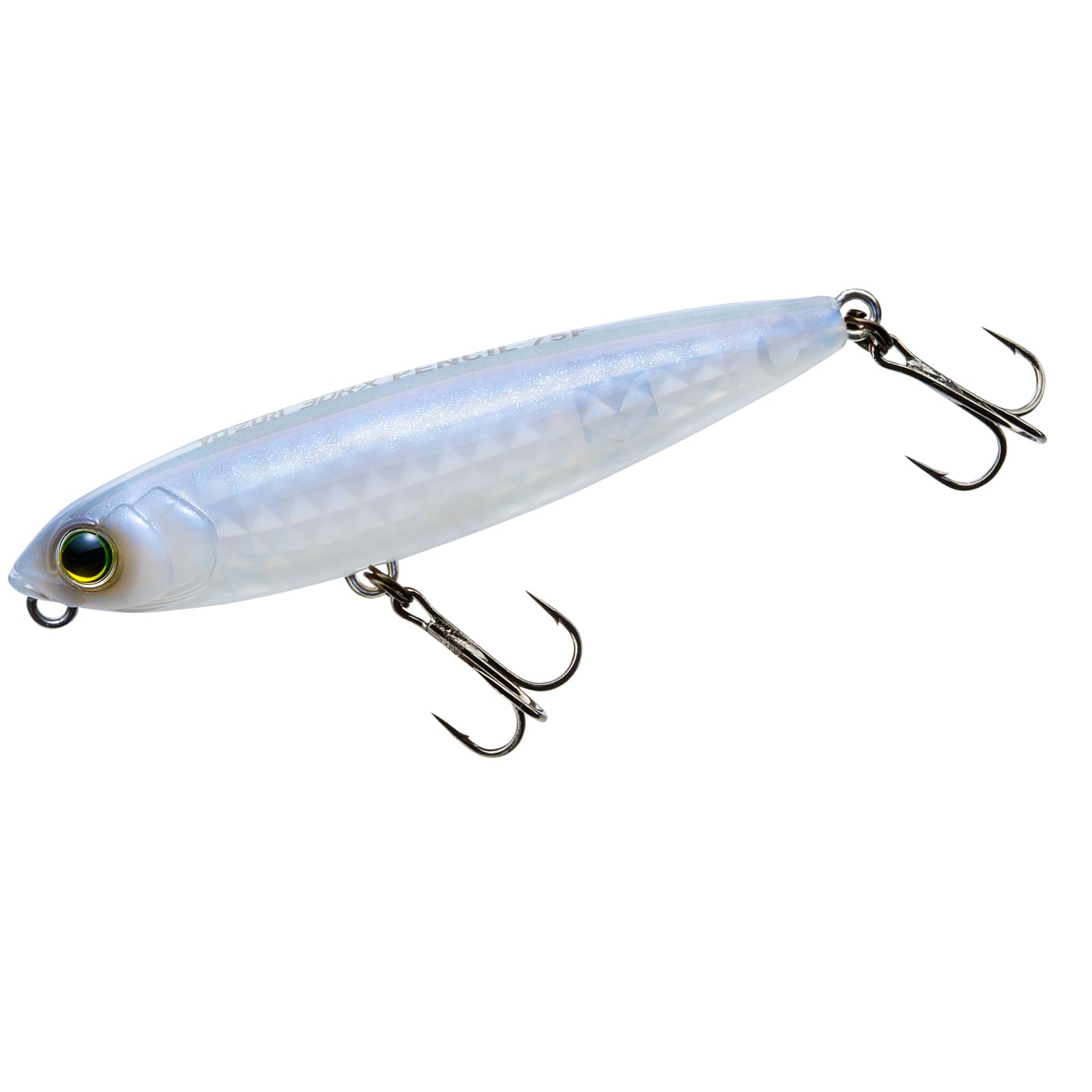 YO-Zuri 3DR-X Pencil Floating 75mm Bus Lure Color: Pearl Glitter Shad