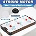 40in Tabletop Air Hockey Table, Portable Arcade Game Table for Kids and Adult, Indoor Game Table w/ 2 Pucks, 2 Pushers, Electronic Motor Fans for Game Room、Family Recreation (Dark Woodgrain)
