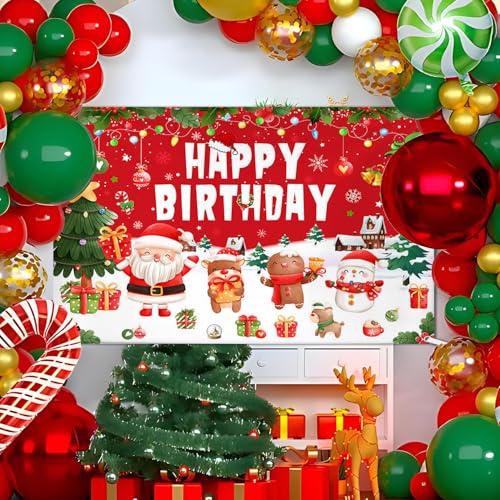 Fondo rojo para cumpleaños y Navidad 7x5 pies miniatura 6