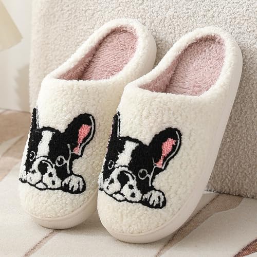 Halloween Pumpkin Slippers for Women Men 𝐒pooky Plush Warm Slippers Memory Foam 𝐇ouse Home Winter Shoes for Indoor Outdoor3