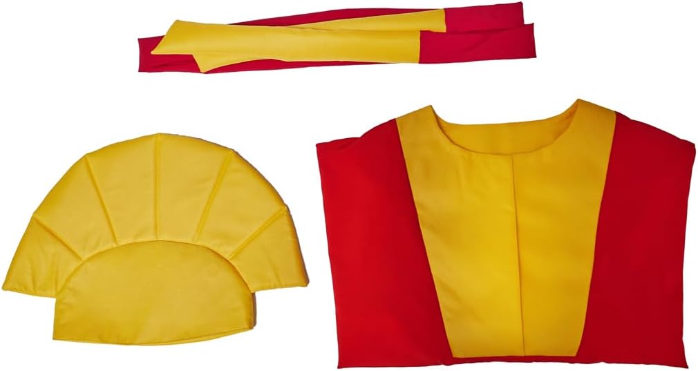 Adult Men Emperor Kuzco Cosplay Costume King Costume Outfits with Hat Anime Red Fancy Dress Robe