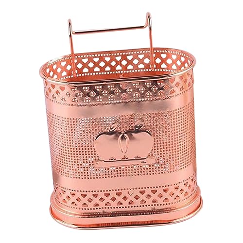 DECHOUS Hanging Chopstick Bucket Cutlery Draining Holder Space-saving Kitchen Utensil Hanger Easy to Clean Metal Cutlery Organizer Random