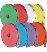 8 Pack Admit One Roll Tickets - 2000 Blank Tickets per roll, (16,000) Raffle, Carnival, Auction, ...