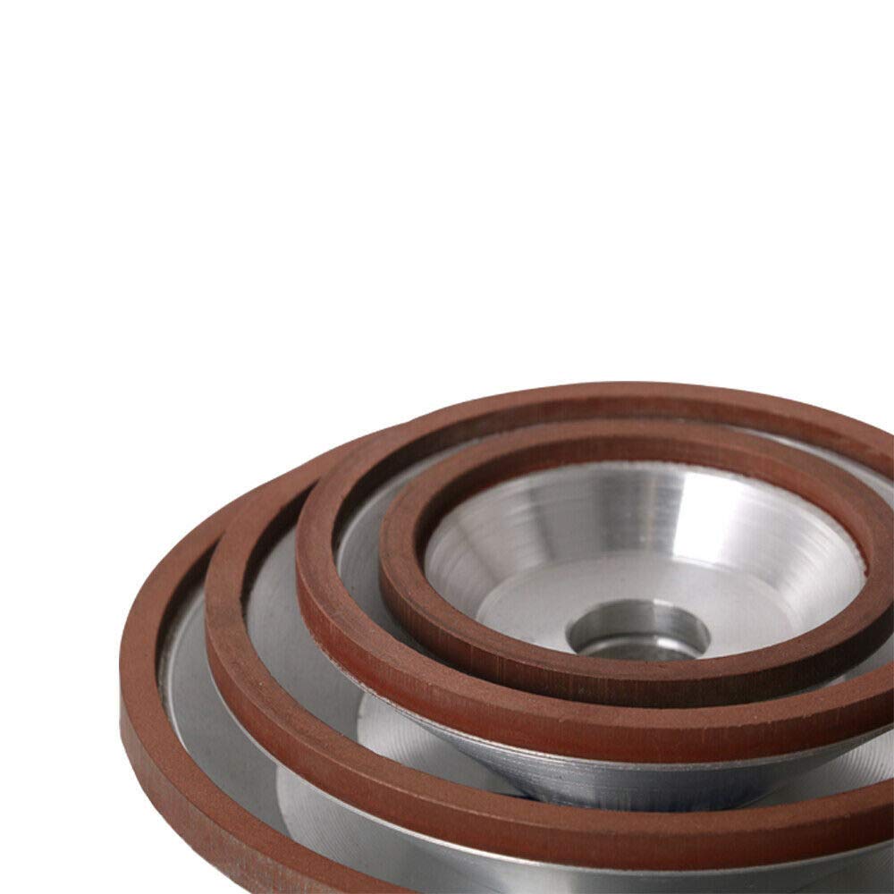 75/100/125 / 150mm, muela de diamante, afilador de círculo de enlace de resina, amoladora para carburo, Metal, tungsteno, acero, fresa, 1 pieza, 400