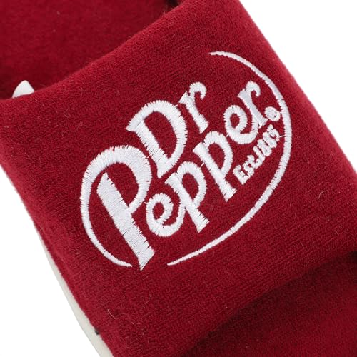 Bioworld Dr Pepper Always One Of A Kind Men's Red Slide Slippers -Small2