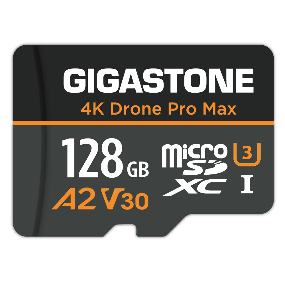 【5-Years Data Recovery】【Designed for Drone】 GIGASTONE 128GB Micro SD Card, 4K Drone Pro Max, A2 V30 for DJI Drone, 4K UHD Video Recording, R/W up to 100/50 MB/s, UHS-I U3 C10 Class 10 with Adapter-image-24