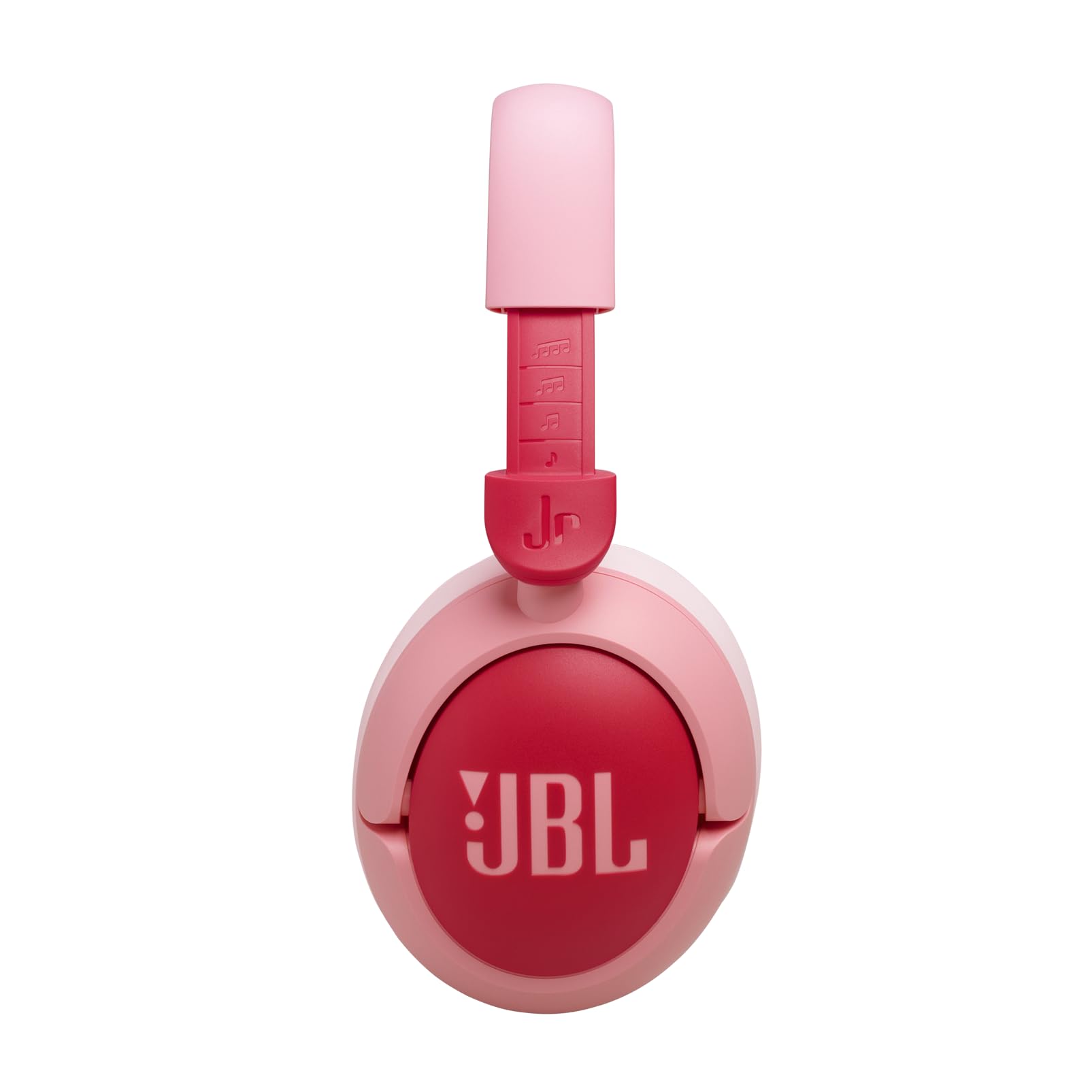 JBL Junior 470 NC, Casque Supra-auriculaire sans Fil Bluetooth pour Enfants, Réduction Active du Bruit, Micro intégré, 50 h d'autonomie, JBL Safe Sound, limiteur de Volume, Set d'autocollants, Rose