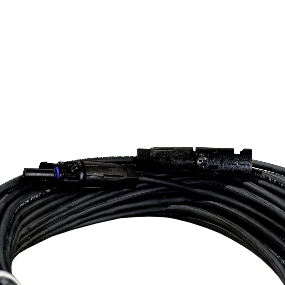 Kabel solarny przedłużacz 6 mm² z wtyczkami solarnymi czarny 35 m