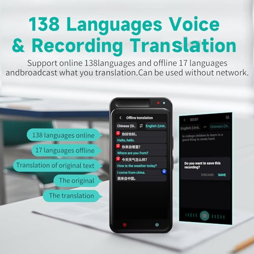 Language Translator Device, 2023 Upgrade Instant Translator, 5Way Portable