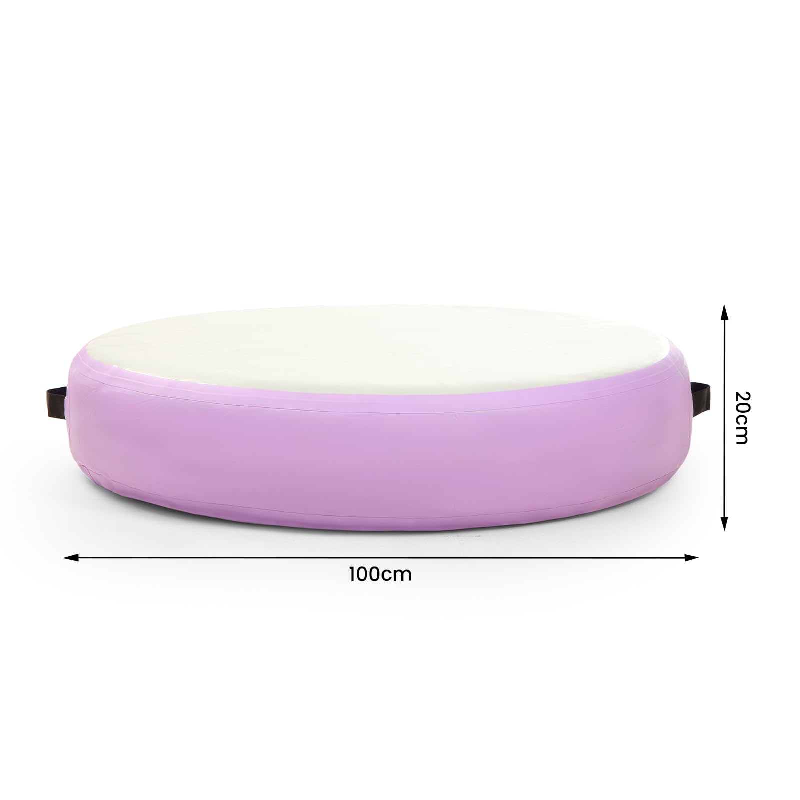 100 x 20 cm aufblasbare Sportmatte Airtrack für Yoga, Gymnastik, Turnen und Fitness, rutschfeste Trainingsmatte für Heim- und Outdoor-Übungen, tragbar, strapazierfähig und leicht
