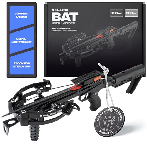 BALLISTA BAT Compound Crossbow 300 fps, 130 lbs, 3.2 lbs