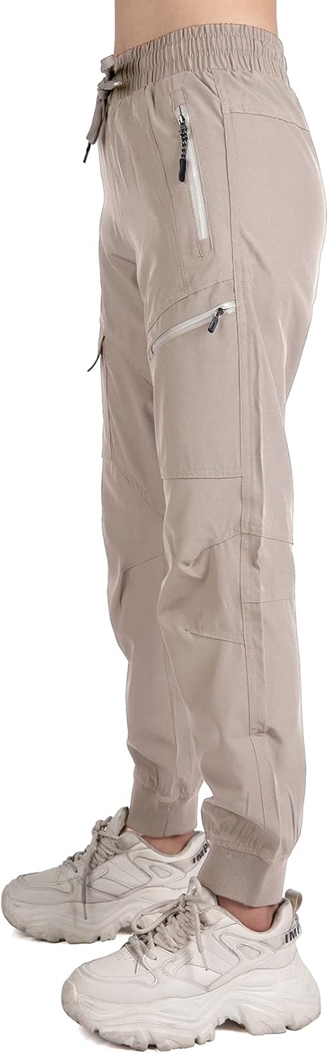 Women's Cargo Joggers Workout Pants Outdoor Lightweight Quick Dry Athletic Travel Hiking Pants - Image 4