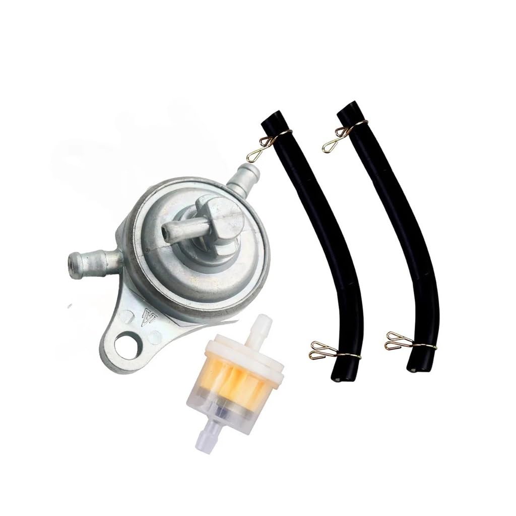 Rubinetto Benzina Moto Kit Filtro Tubo Flessibile Serbatoio Olio Pompa Carburante A 3 Vie Per GY650 150cc Interruttore Pressione Carburante Interruttore Carburante Scooter