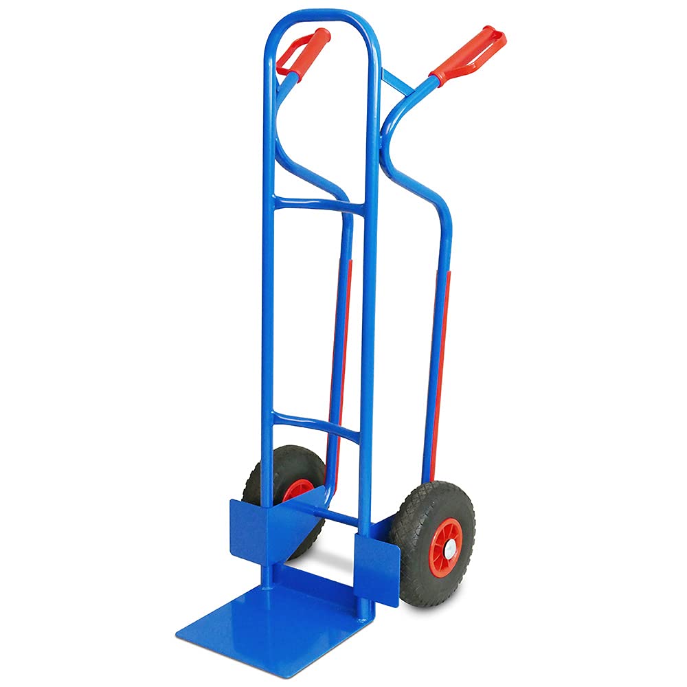 BRB Stapelkarre mit pannensicheren Reifen (blau)