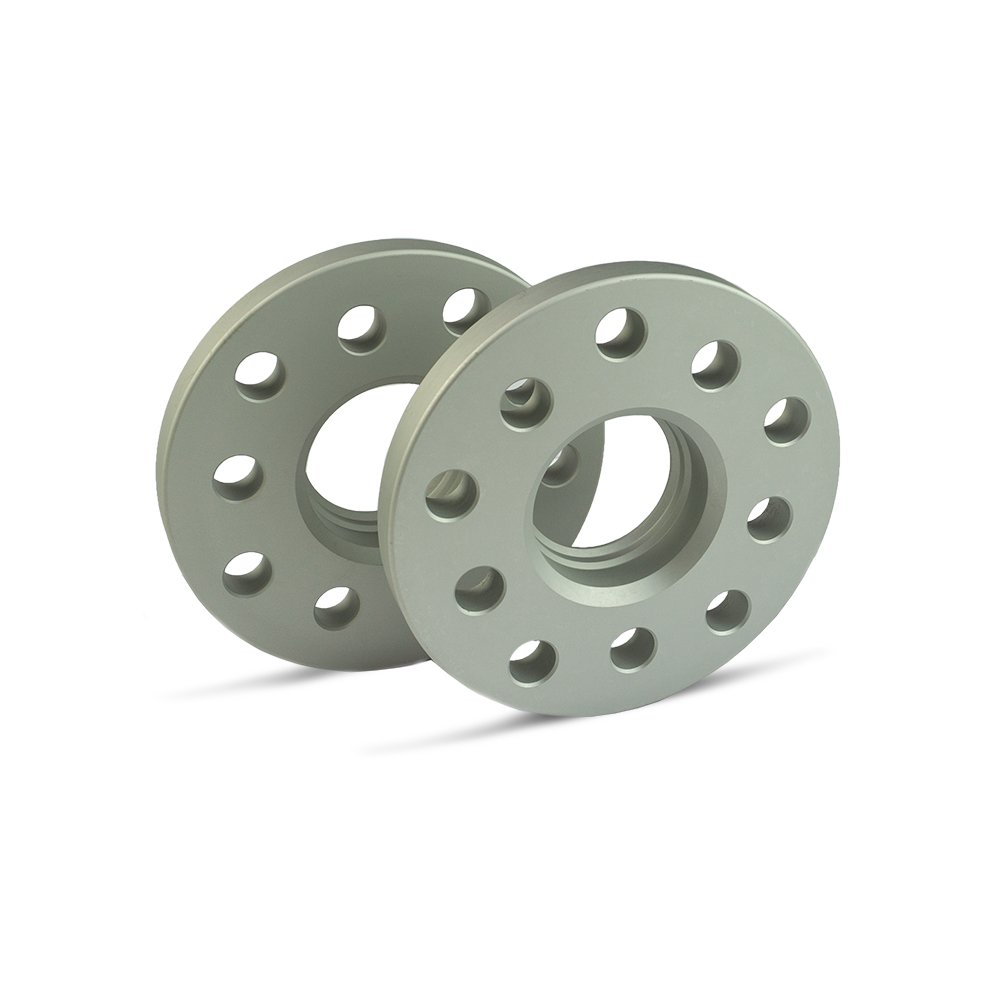 SCC Spurverbreiterung 12435E - silber eloxiert - LK: 112/5 NLB: 66,5 - 15mm - 2 Stück
