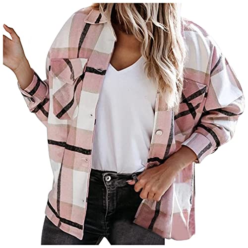 Hoodies for Women Zip Up, Plus Size Plaid Dressy Striped Coats Cool Jackets Long Sleeve Cheap Unique Tunic Shirt Winter Jackets for Women Plaid Jackets for Women