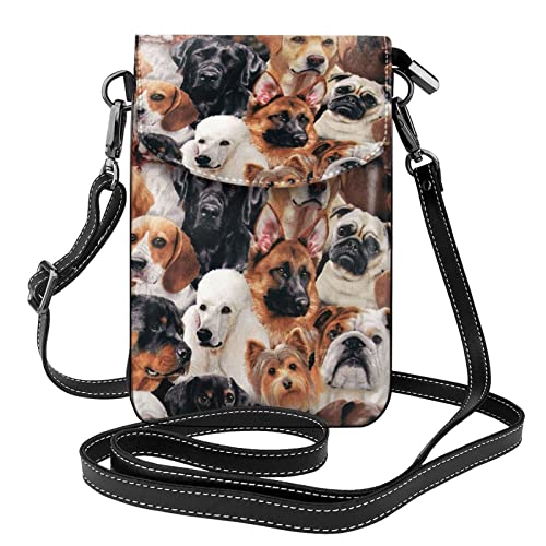Portefeuille pour femme Many Dogs et petit sac à main bandoulière porte-téléphone