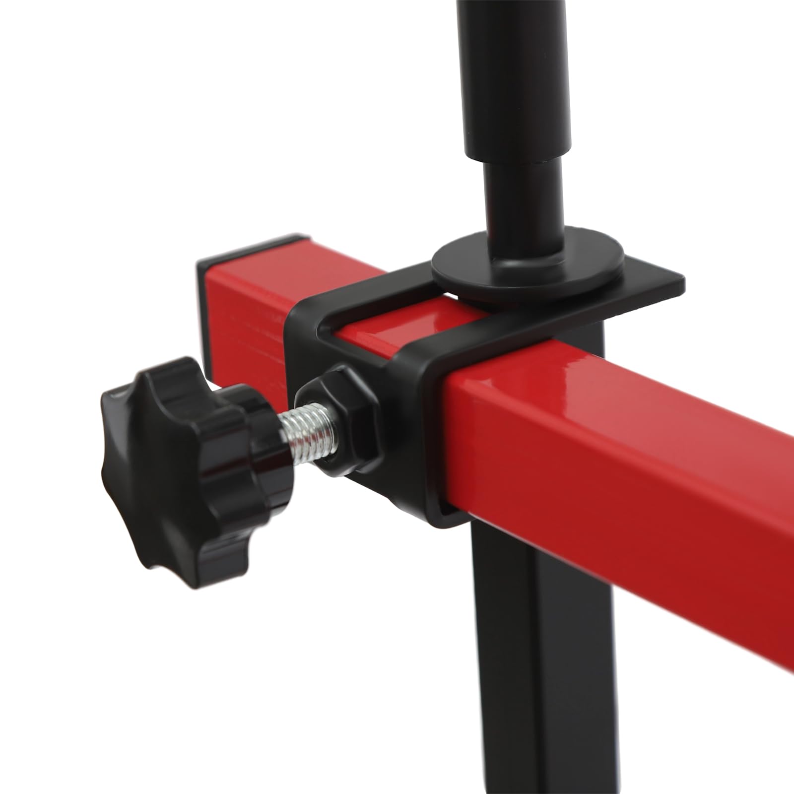 Felgenlackierständer Fahrbarer | Felgenlackierbock | 360° Drehbarer Lackierständer auf Rädern | Lackierständer für 4 Felgen zum Reparieren, Vorbereiten, Lackieren von Felgen und Karosserieteilen (Rot)