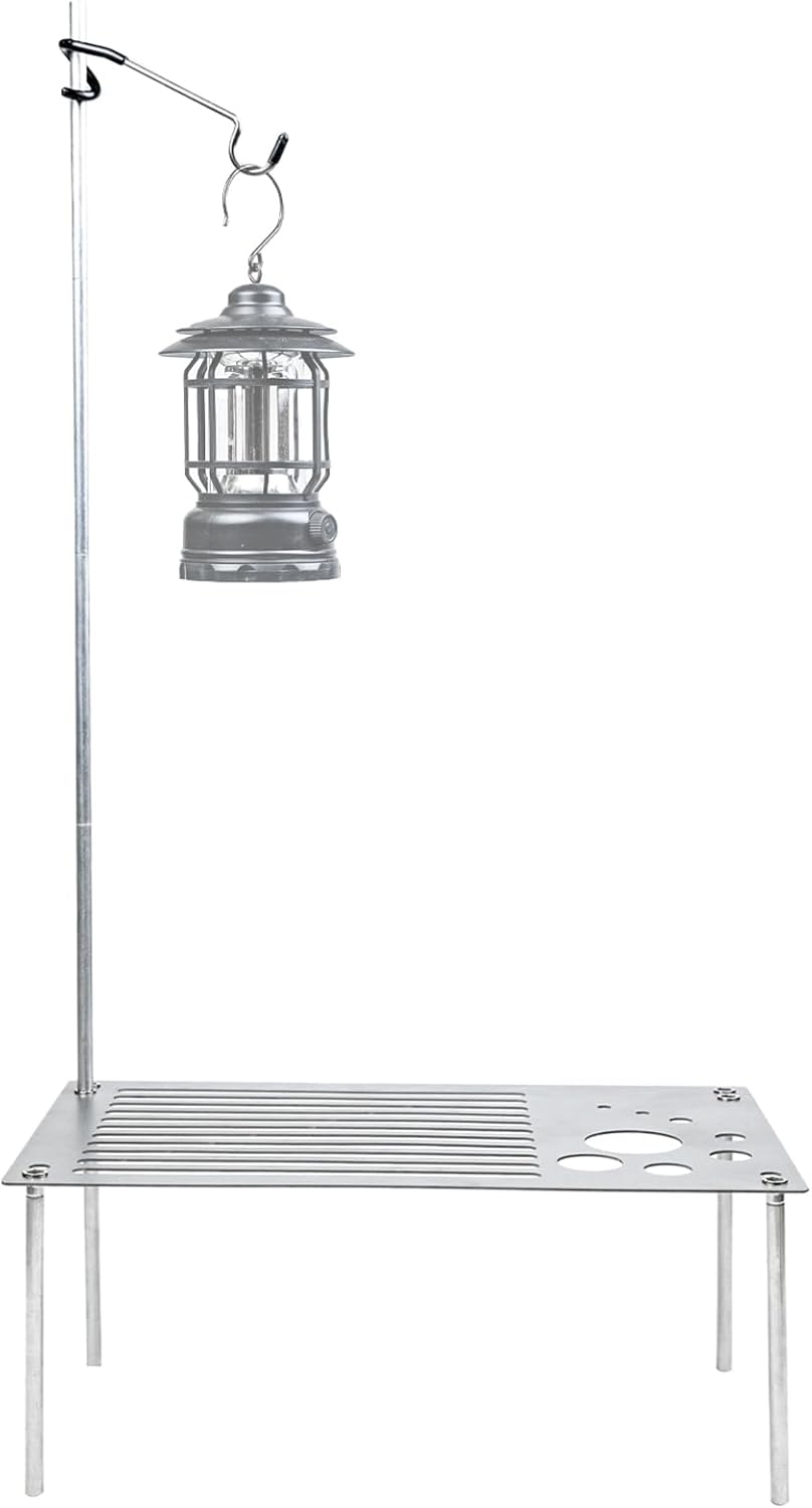 BT200 Ultralight Camping Table, Titanium, 2-in-1, Folding Design, Lightweight and Portable, Ultralight Backpacking Table for Solo Camping