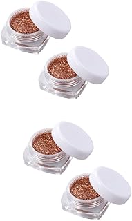 Beavorty 4 Peças Sombra Solta Em Pó Sombra Pérola Brilho Sedoso Sombra Flash Terno Sombra Brilhante Sombra Solta Glitter Pigmento Solto Sombra O Rosto Conjunto De Iluminador De Sombra Para