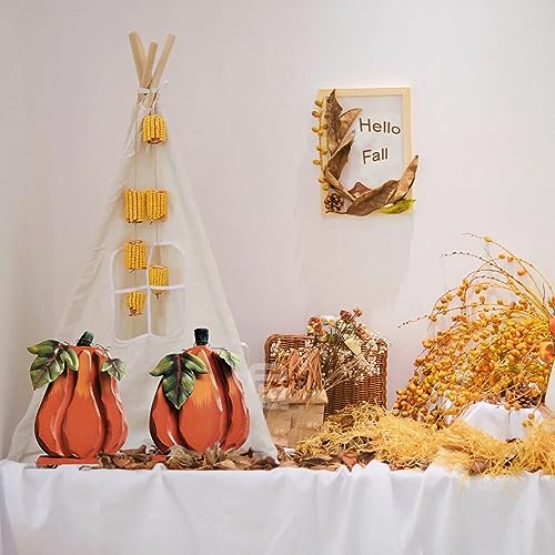Rustic-Wood-Fall-Pumpkin-Decor-Indoor-Standing-Flat-Pumpkin-Decoration-for-Autumn-Harvest-Thanksgiving-Halloween-Decor-Decorative-Pumpkin-Centerpiece-Home-Fall-Tabletop-Sign-for-Tiered-Tray-Decor Rustic Wood Fall Pumpkin Decor Indoor Standing Flat Pumpkin Decoration for Autumn Harvest Thanksgiving Halloween Decor Decorative Pumpkin Centerpiece Home Fall Tabletop Sign for Tiered Tray Decor