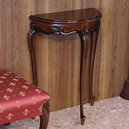 アンティーク　半円　コンソールテーブル　ツイストレッグ　エレガント テーブル 半円コンソールテーブル イギリス製 1920-40年