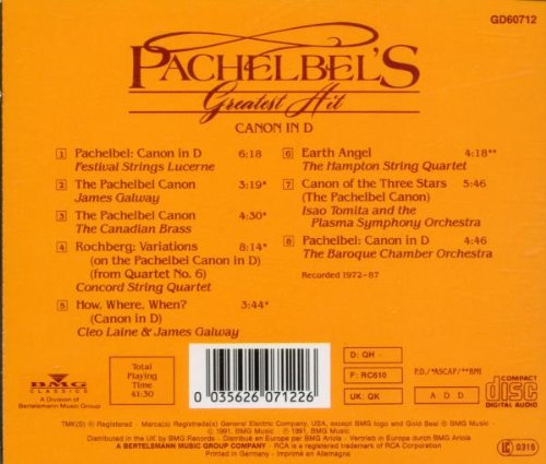 Pachelbel's Greatest Hit: Canon in D image 3