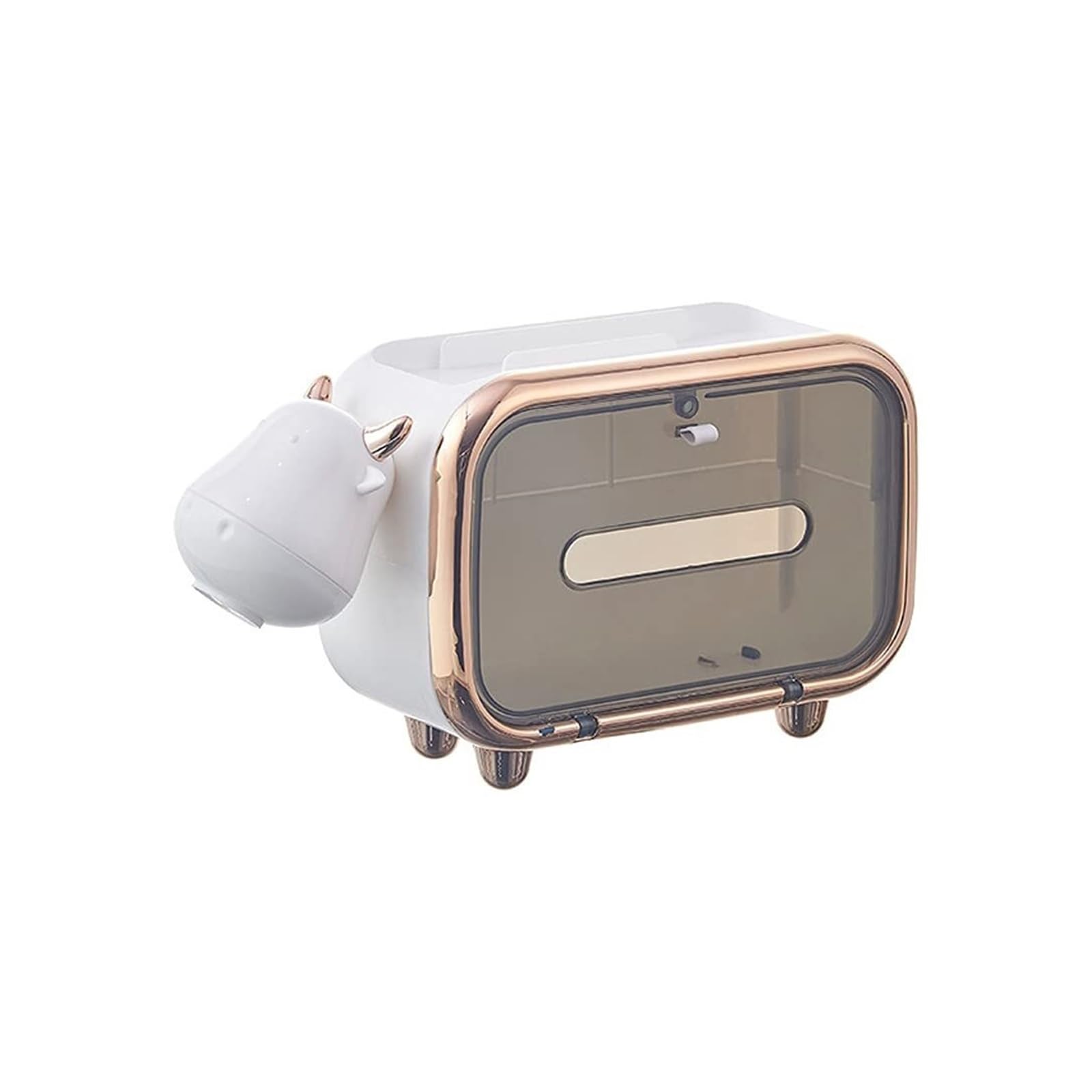 Tissue Dispenser Box Multifunctional Tissue Boxes Can Put Napkin Cosmetic Jewelry Apartment Must Haves(White)