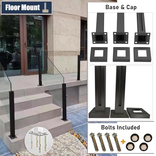 Colonne d'escalier fixe grâce au support en métal pour balcon sécurisé