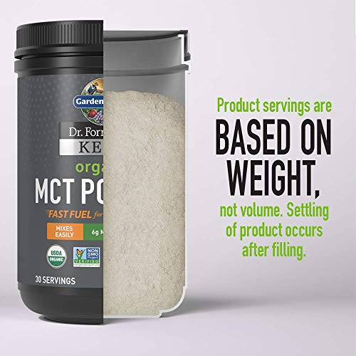 Garden Of Life Dr. Formulated Keto Organic Mct Powder - 30 Servings, 6G Mcts From Coconuts Plus Prebiotic Fiber & Probiotics, Certified Organic, Non-Gmo, Vegan, Gluten Free, Ketogenic & Paleo #TOP3