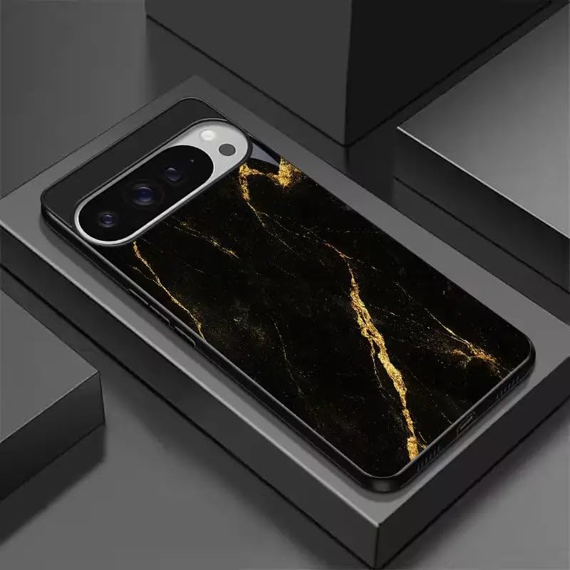 Image of MILLION CASES Cracklight Noir Spectra Case for Google Pixel 8a, Google Pixel 8a Back Cover Case(2024) - PC | Midnight Black