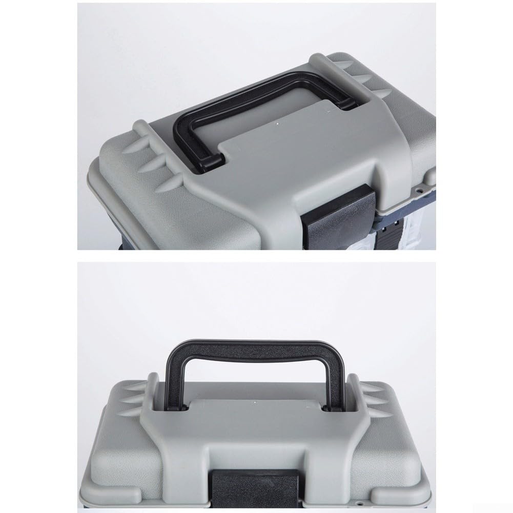 Scatola Pesca 4 Cassetti ABS Impermeabile Organizer | 4 cassetti spaziosi, design multi-scomparti, per accesso esche, organizzazione perfetta, ideale viaggio