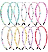 Nenjindz 6-teiliges Glitzer Haarreif Set Für Mädchen - Herz, Stern, Schleife