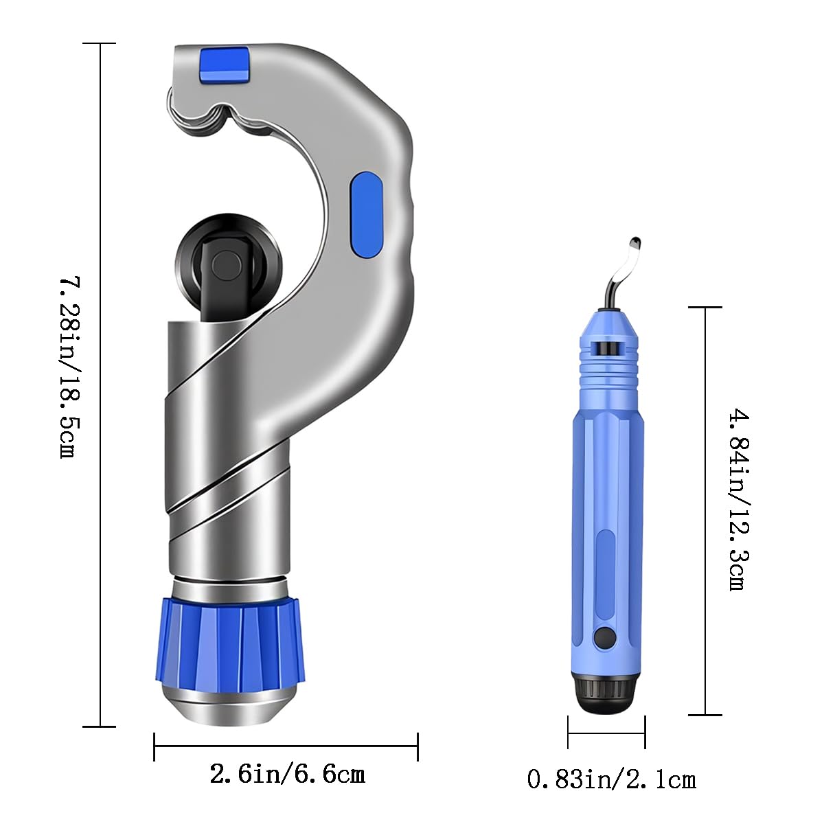 YanHLQJY Pipe Cutter Tool Heavy Duty Metal Pipe Cutter Copper Tube Cutter Speed Cutting Tubing Cutter for Stainless Steel Aluminum Brass Pipe (5-50mm) - Image 2
