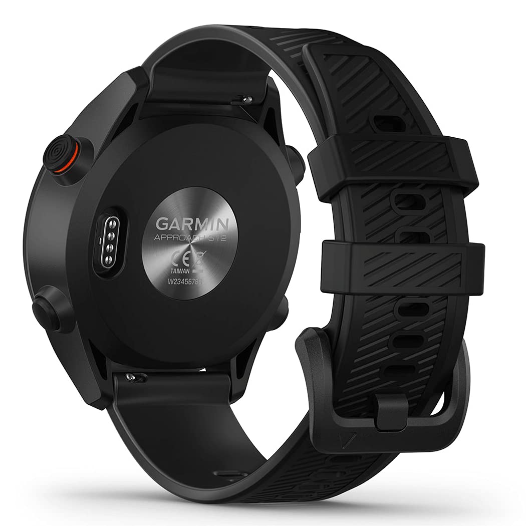Garmin Approach S12, Orologio GPS per il golf, 42.000+ campi internazionali, Distanze ostacoli, Rilevamento statistiche, Autonomia fino a 10 settimane, Granite Blue