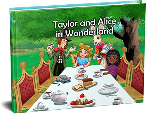 Personalized Children's Books with Name - Alice in Wonderland Book for Kids - hardcover for 1 Kid
