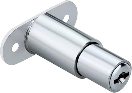 Kunal Push 32 Cabinet Lock, Multi Locks, Drower Lock, Materil Zinc Chrome Finish Size 32mm